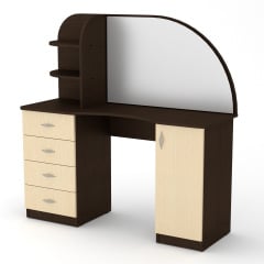 Туалетний столик Компанит Трюмо-6 1300х1300х460 мм дсп венге Золотоноша