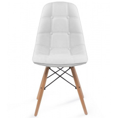 М'який стілець Тауер-Вуд-Софт 82х46х42 см білий на дерев'яних ніжках Вишневе