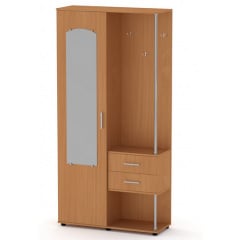 Прихожая Компанит Надежда 2026х1000х355 мм с зеркалом ящиками дсп ольха Володарск-Волынский