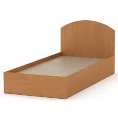 Односпальне ліжко-90 Компаніт з овальним наголов'ям дсп бук Надвірна