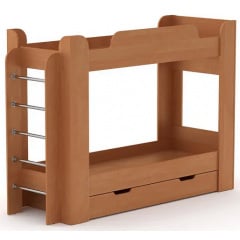 Двоярусне ліжко Твікс Компаніт 70х190 см дсп вільха в дитячу кімнату Кропивницький