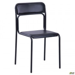 Офісний стілець AMF Аскона чорний на металевих ніжках Київ