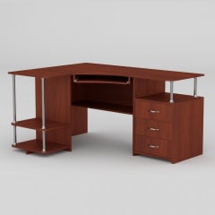 Комп'ютерний стіл Компаніт СУ-4 1500х1100х766 мм яблуня Первомайськ