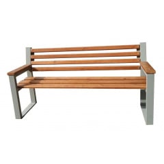 Дерев'яна лавка Валерія 1800х605х916 мм на металевих ніжках Южноукраїнськ