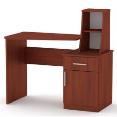 Письмовий стіл Компаніт швейцарець-3 1100х750+298x570 мм яблуня Біла Церква