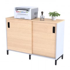 Тумба офисная LS-1200-830 Loft-design с раздвижными дверями борас-белый Тернополь