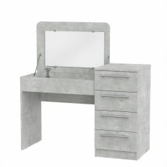 Трюмо-9 Компанит туалетный столик с зеркалом и ящиками цвет серый Хмельницький