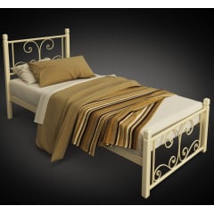 Односпальне ліжко Нарцис Міні Tenero з металу та дерева для кімнати підлітка холелів готелів квартир Київ