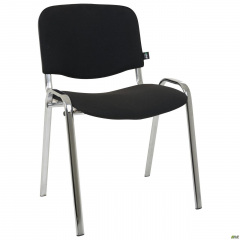 Офисный стул АМФ Изо черный ткань А-02 на ножках Коростень