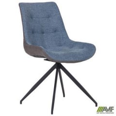 Стул поворотный Aurora черный/меланж океан Запорожье