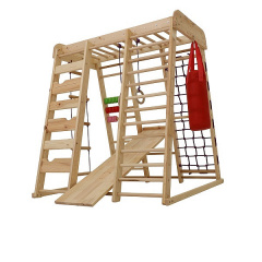 Спортивный комплекс детский SportBaby Акварелька-outdoor 150х124х132 см для дома и улицы Каменское