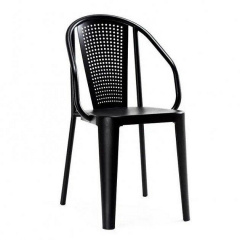 Стул металлический Сицилия 860х485х580 мм черный для кафе улицы Киев