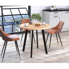 Стіл обідній Лерой Loft-Design круглий D-80 см дсп дуб-борас Київ