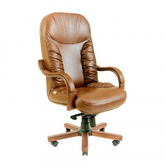 Офисное кресло Буфорд Richman Вуд-Люкс светло-коричневое Кам'янське