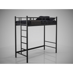 Кровать-чердак Tenero Фулхем 80х200 см металлическая черная двухэтажная 80х190 Нововолинськ
