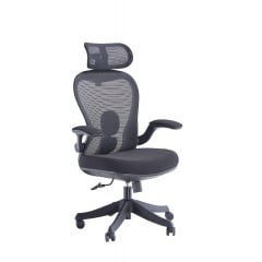 Крісло поворотне BERT чорне/чорний каркас Київ