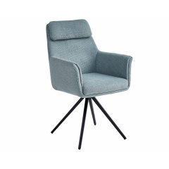 Стілець ADRIAN стілець чорний каркас/ментол тк. Костопіль