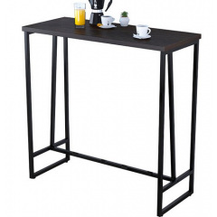 Барный стол BS-125 Loft-Design прямоугольный черный венге Херсон