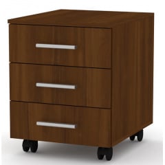 Офісна тумбочка Компаніт МП-3 модуль пересувний лдсп горіх Лозова