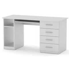 Офисный стол Компанит СКМ-11 1400х600х736 мм лдсп бук Белый Ровно