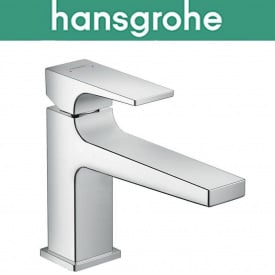 Змішувач Hansgrohe (art 32500000) для раковини одноважільний зі зливною гарнітурою Push-Open, Metropol 100, Хром