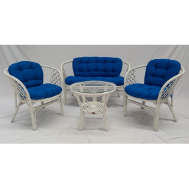 Мебель из ротанга Багама Cruzo из ротанга два кресла софа с журнальным столиком