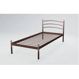 Коричневая кровать Маранта-мини Tenero 90х200 см металлическая одноместная