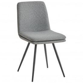 Обідній стілець Lukas AMF з м'яким сидінням спинкою в тканинній оббивці для кухні студії кави вітальні