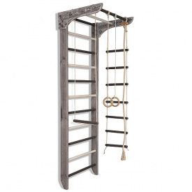 Шведская стенка SportBaby Kinder Loft & White 2-220 детская спортивная деревянная серая