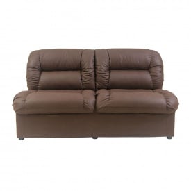 Офісний диван м'який Vizit двійка шкірозамінник коричневий