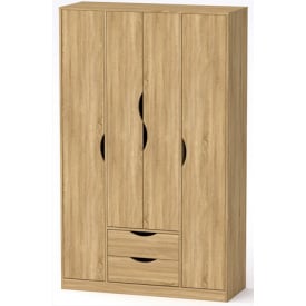 Прихожая Компанит Любовь шкаф 120х195х48 см четырехдверный для одежды вещей