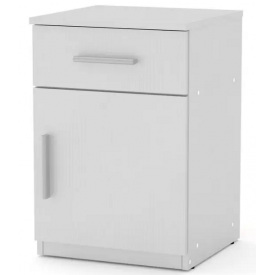 Тумба приліжкова Компаніт ПКТ-3 600х420х380 мм дсп білий німфея-альба