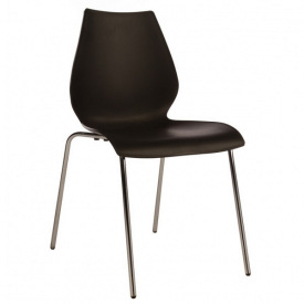 Стілець Лілі чорний для офісу на кухню