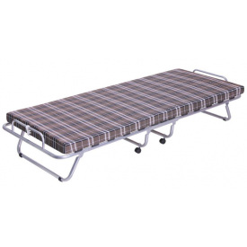 Раскладушка Classic 180х80 см на ламелях с матрасом толщиной 7 см в ткани Килт-4