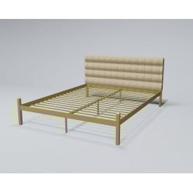 Двоспальне ліжко Глорія Tenero 120х200 металеве з м'яким узголів'ям