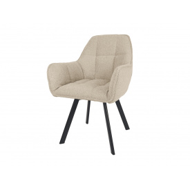 Стілець GABRIEL чорний каркас/беж тк.