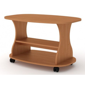 Столик журнальний Компаніт Каприз овальний дсп Вільха