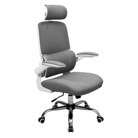 Крісло сітчасте комп'ютерне Скайлайн Richman Сіре для дому офісу кабінету керівника