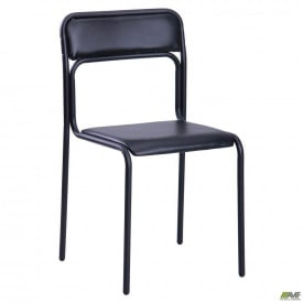 Офісний стілець AMF Аскона чорний на металевих ніжках