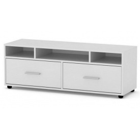 Тумба под ТВ Компанит Плазма 1200x430x380 мм цвет белый