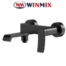 Змішувач для ванни короткий ніс Winmix Premiun Dali EURO Black (Chr-009), Польща