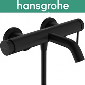 Змішувач Hansgrohe (art 73422670) для ванни Tecturis S, одноважільний з відкритим монтажем, чорний мат