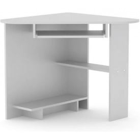 Комп'ютерний стіл кутовий Компаніт СУ-15 лдсп в білому кольорі альба-німфея