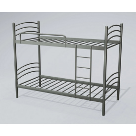 Двухъярусная кровать Маранта Tenero 80х200 см металлическая серая