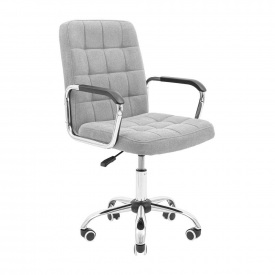 Крісло на коліщатках Брукс Richman сіра тканина сидіння