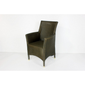 Обеденное кресло Cruzo Париж серо-зеленое на ножках