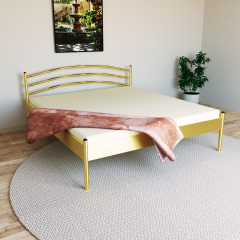Кровать Tobi Sho GLORIA-1 (38) полуторная металлическая 200X120 Золотой Луцьк