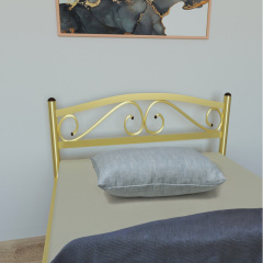 Кровать Tobi Sho VERONA-1 односпальная металлическая 200X80 Золотой Михайлівка