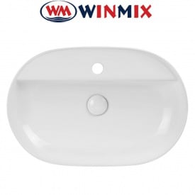 Раковина (умивальник) накладна Winmix Premium ELLIPSE-0202 610*400*120mm (біла)