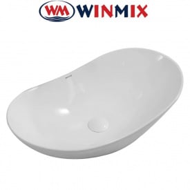 Раковина (умивальник) накладна Winmix Premium WAVE-0105 620*360*160mm (біла)
